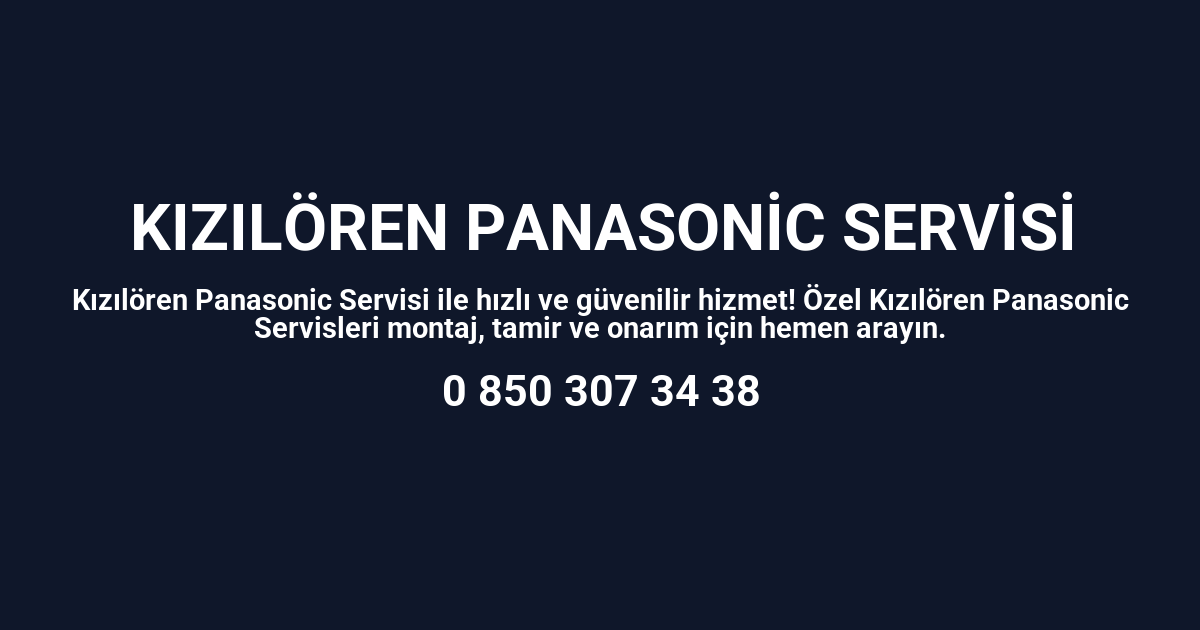 Kızılören Panasonic Servisi